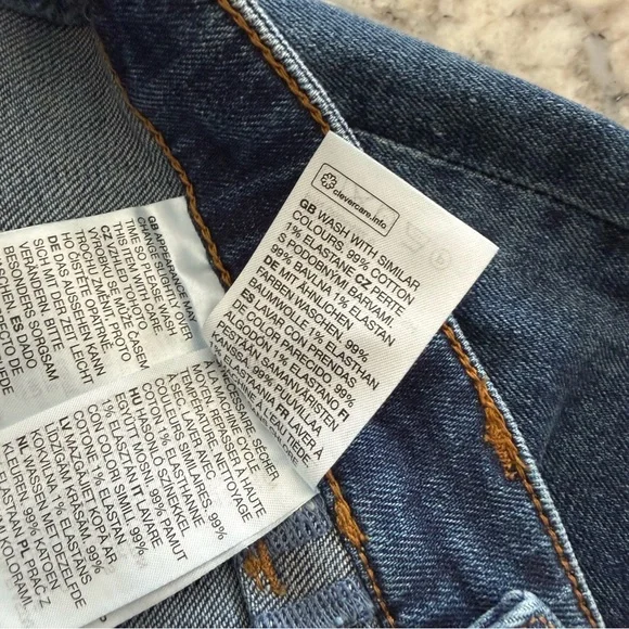 & Other Stories High Rise Flare Patch Pocket Jeans Medium Wash Size 29 - Picture 15 of 16